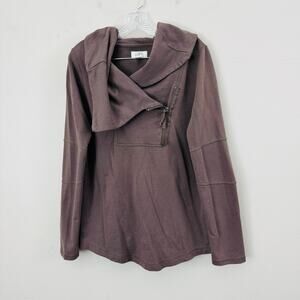 Ann Taylor Loft Dusty Purple Cowl Neck Sweater Women’s Size L